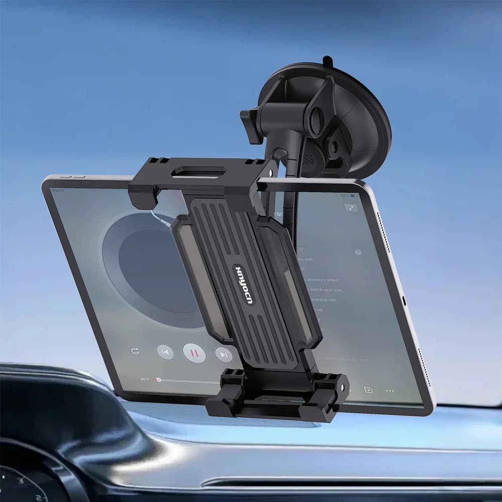 xnyocn Supporto per tablet da cruscotto per auto, supporto universale per interni auto, supporto per iPad Samsung da 4 a 13 pollici