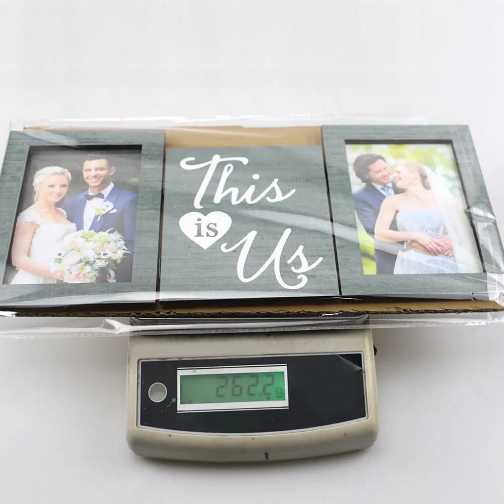 Compact Wooden Photo Frame Sturdy Structure Unique Picture Display Desk Tabletop Home Decor Wedding Picture Frame