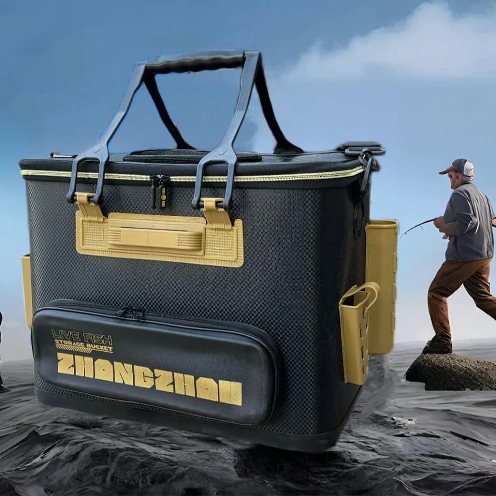 25L 38L EVA Multifunction Fishing bucket Wallet Addensate Fishing rod Live fish box Fishing fish stocks Auction Equipment Storage bag