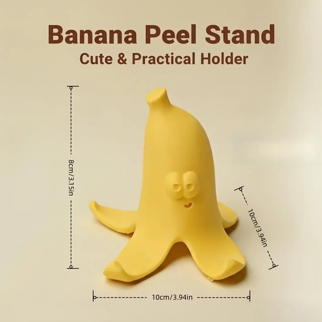 Supporto per telefono a forma di banana | Supporto universale 2-in-1 per telefono/tablet e decorazione da scrivania | Supporto Antiscivolo e Robusto
