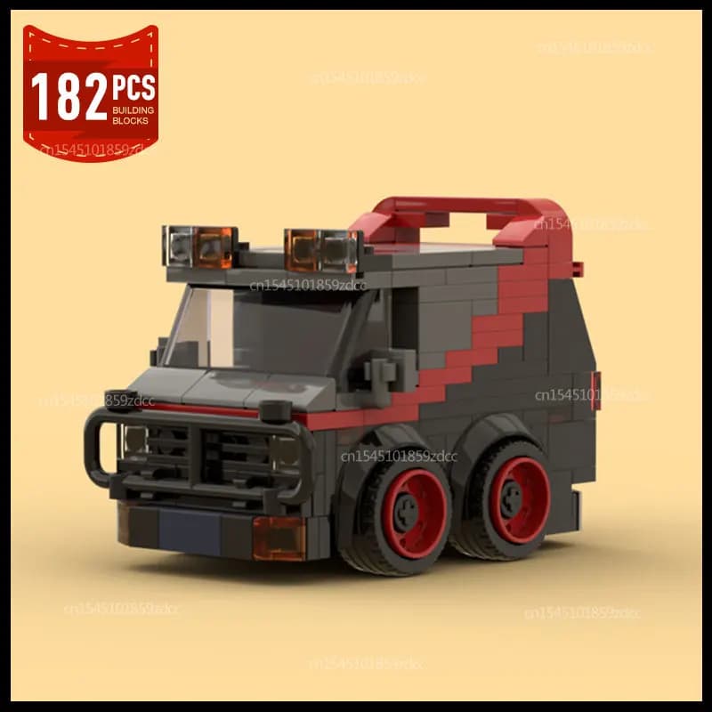NUOVO MOC Classic Movie A-Teamed Van Car Building Blocks Modello di veicolo speciale Idee Set Camion Mattoni assemblaggio Giocattoli Regalo di Natale
