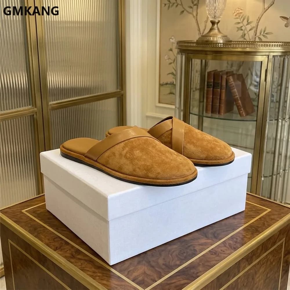 Summer Women Slippers Round Toe Flat Bottom Casual Comfortable Slide Sandals Breathable Indoor Outdoor Lightweight Walking