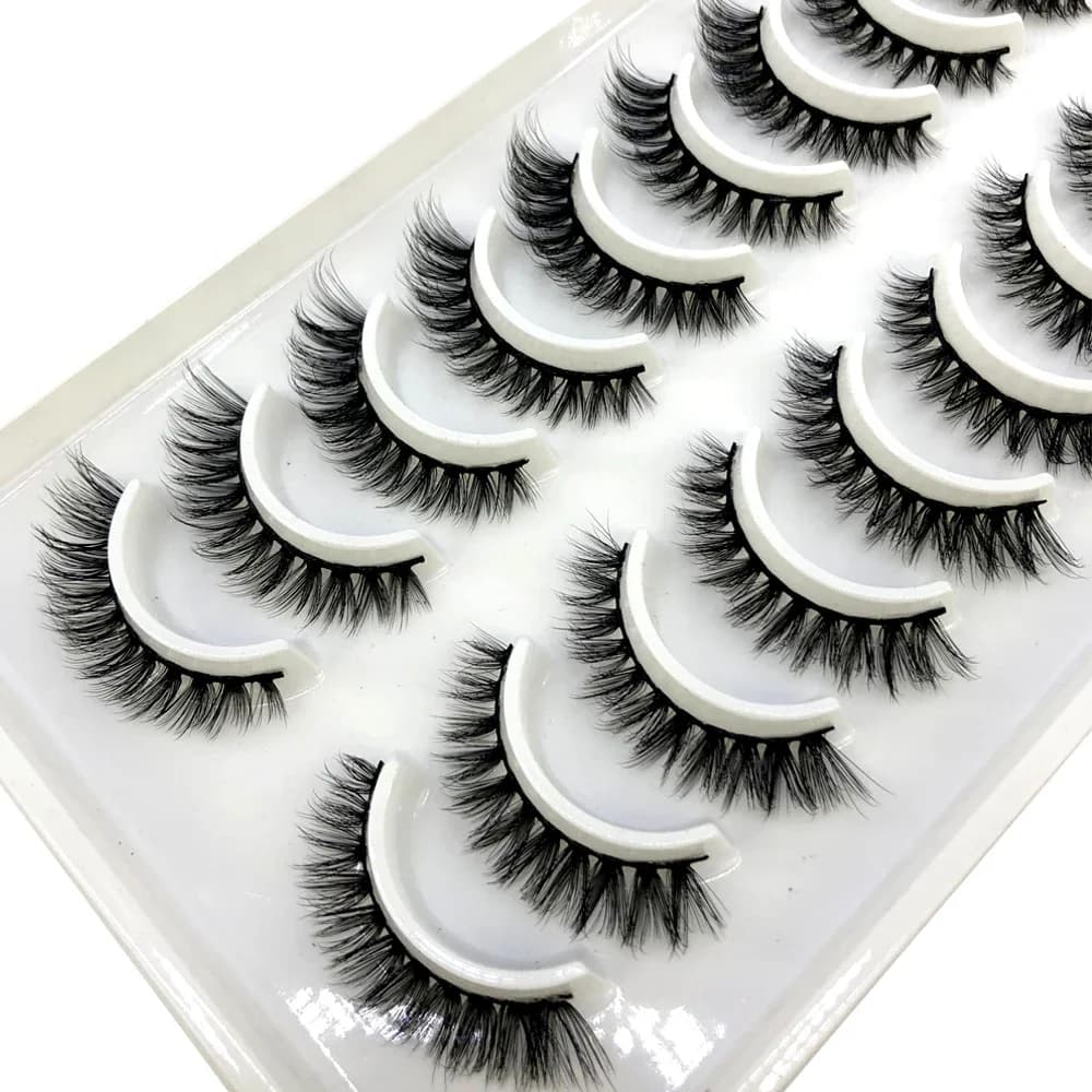 Nuovo 5/10 paia 3D ciglia finte visone naturale spesso corto ciglia finte drammatiche ciglia finte trucco estensione ciglia maquiagem
