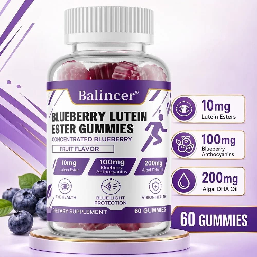 Blueberry Capsules - Antioxidant, Promotes Smooth Skin, Supports Eye, Heart and Vision Health, Good for The Brain
