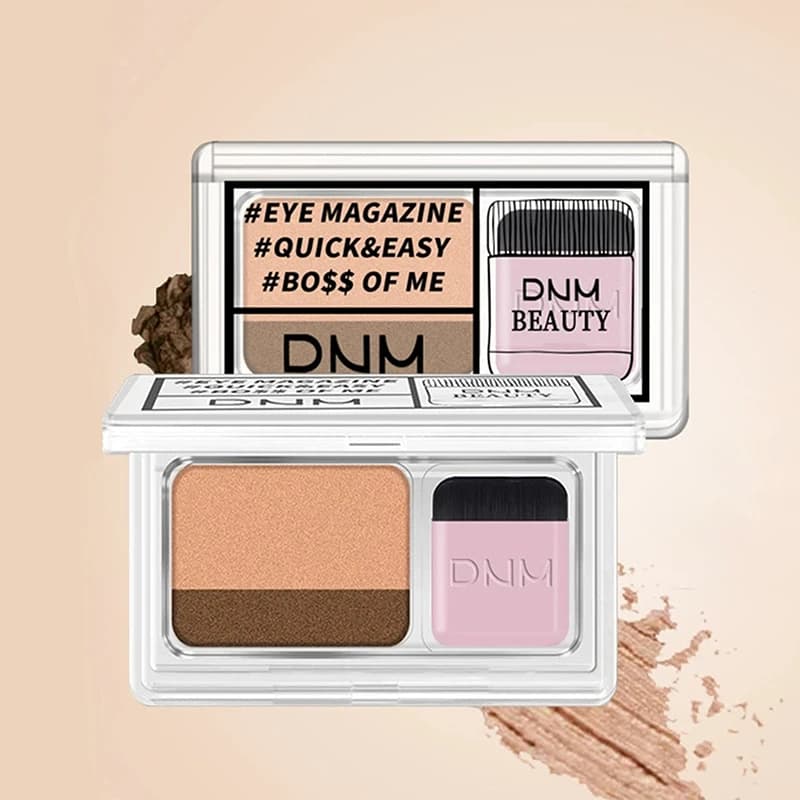 Two Color Matte Umbrella Double Small Box Pivot Umbrella Tray for Shades Easy To Carry Professional Women Cosmetics