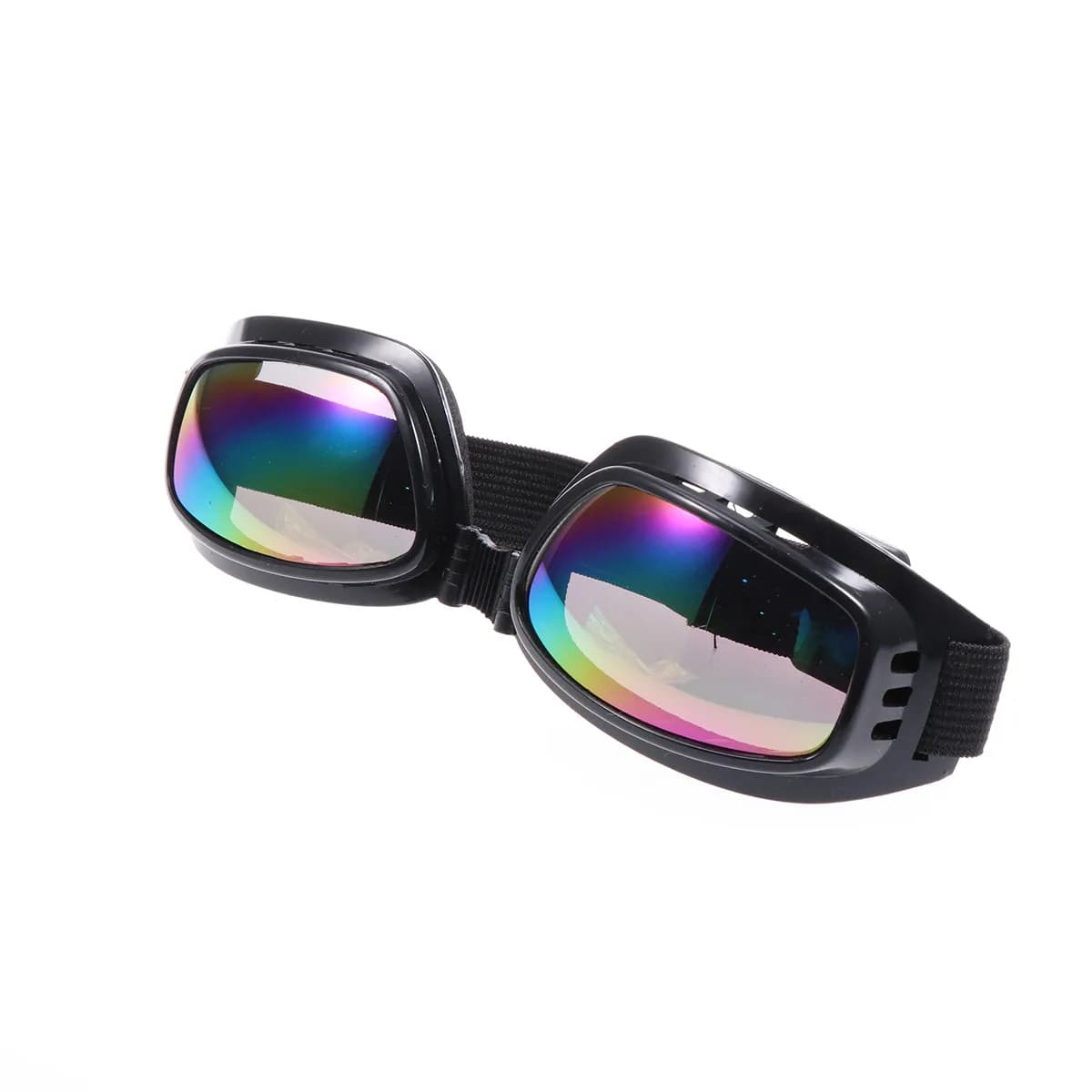 Black Frame Colorful Lens Outdoor Sports Goggles Anti Uv Shock Resistant Motorcycle Ski Cycling Safety Protective Glasses