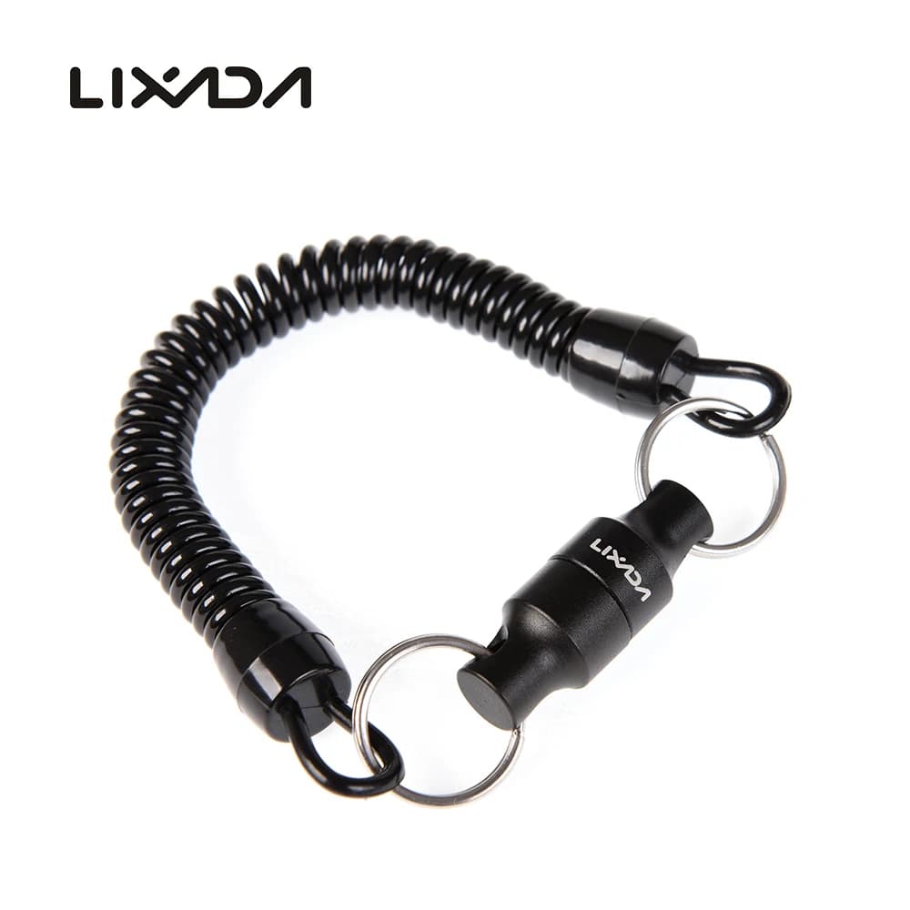 Lixada 1-3 pesca a mosca supporto di rilascio della rete magnetica custode Clip magnetica connettore per guadino w cordino arrotolato accessori per la pesca