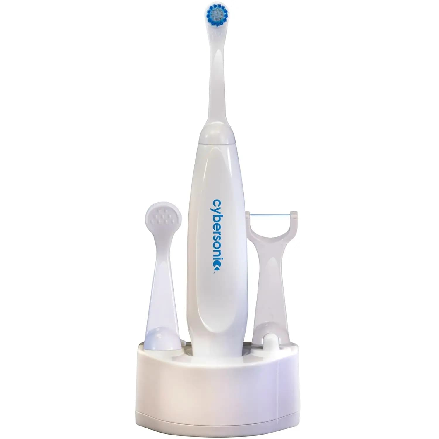 Spazzolino Elettrico Ricaricabile con Kit per la Cura Dentale, Raschietto per la Lingua e Testine per Filo Interdentale per un'Igiene Orale Completa