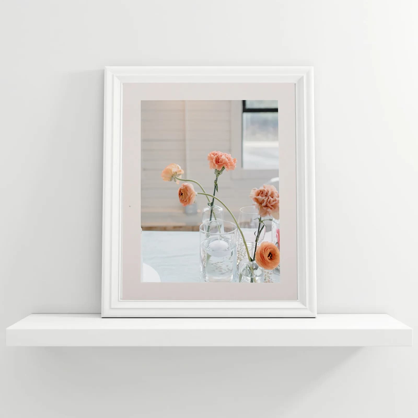 25pcs Photo Frame Paper Rectangle Matting Artwork Display Craft Picture Frames DIY Pre Cut Out Backing Board Storage Bag 8 Inch