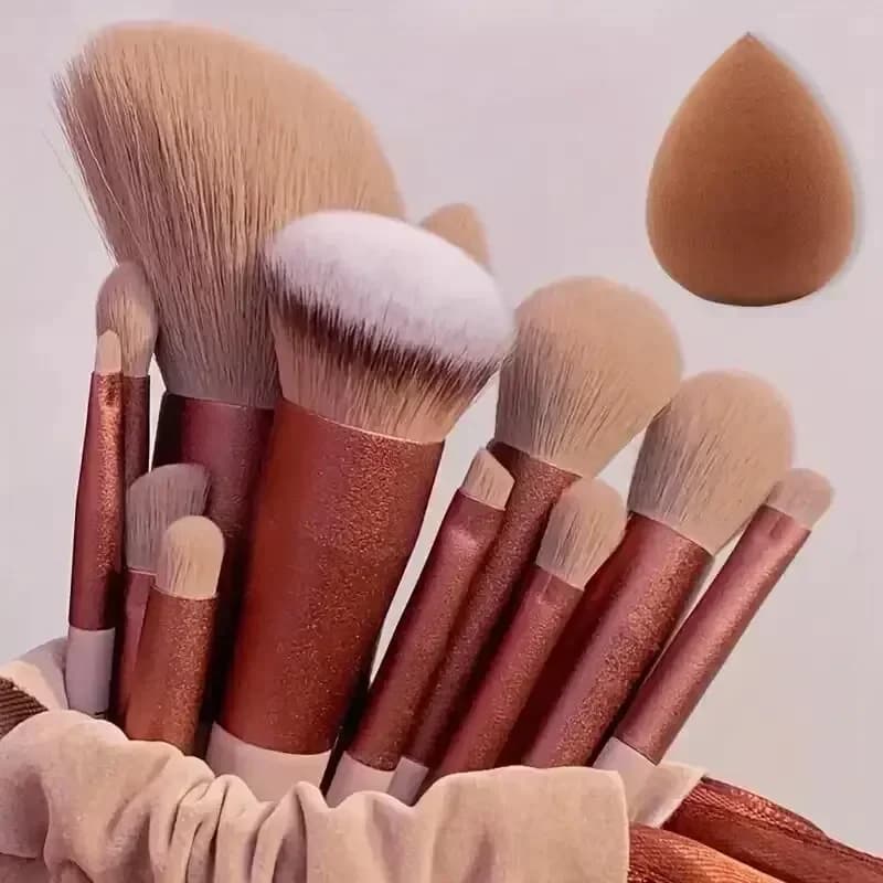 Set of Soft and Soft Makeup Brushes Profession Powder Cosmetic Background Kabuki Umbrella Mixing Makeup Brush Beauty Tool Makeup