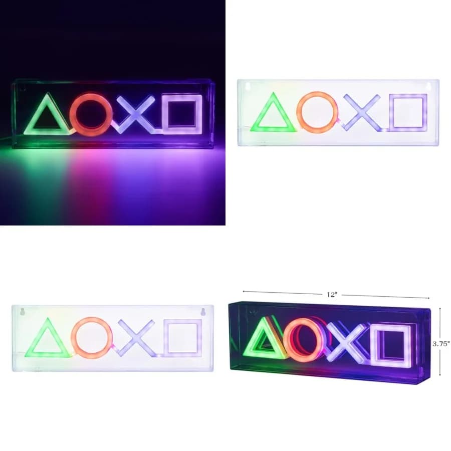 Luce al Neon LED - Autoportante o Montabile a Parete - Accessori e Decorazioni per Sale Giochi per Giocatori