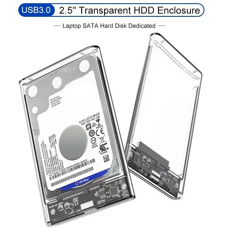 Box USB per Disco Rigido Tipo C a SATA III, Case Esterno per HDD/SSD da 2,5 Pollici, Box Esterno per Disco Rigido/SSD