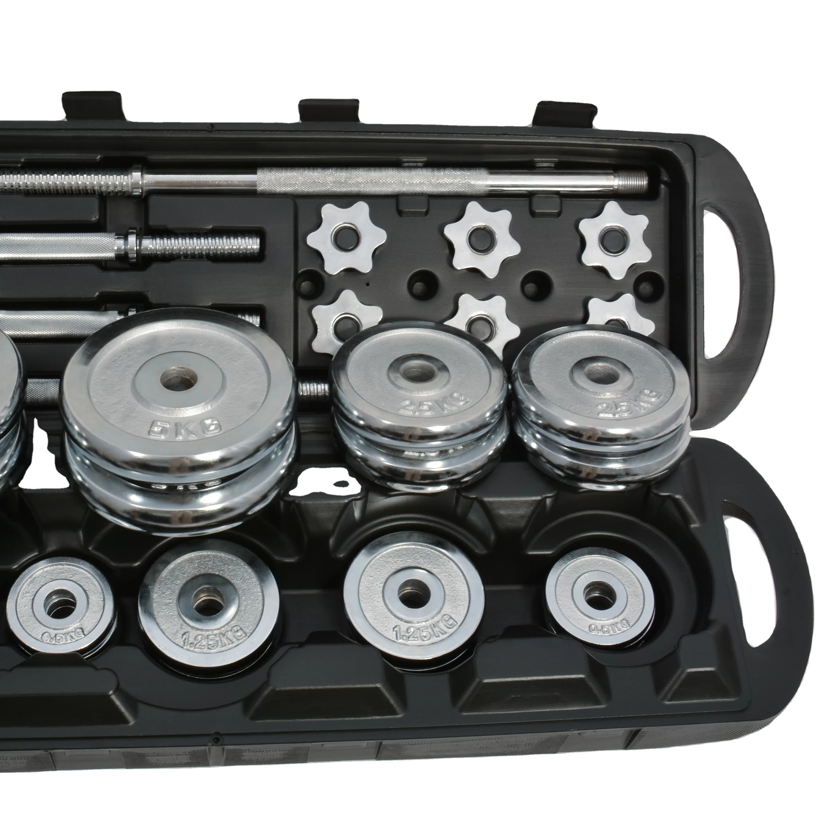 Manufacturer Wholesale 15kg Electroplated Dumbbell Set Chrome Plated Home Free Weight Gym
