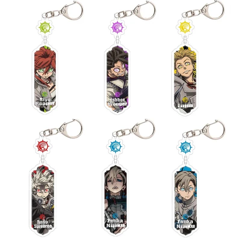 Hot Gachiakuta Acrylic Keychain Jabber Wonger Tamzy Caines Fu Orostor Zodyl Syphon Acrylic Key Buckle Student Backpack Charm