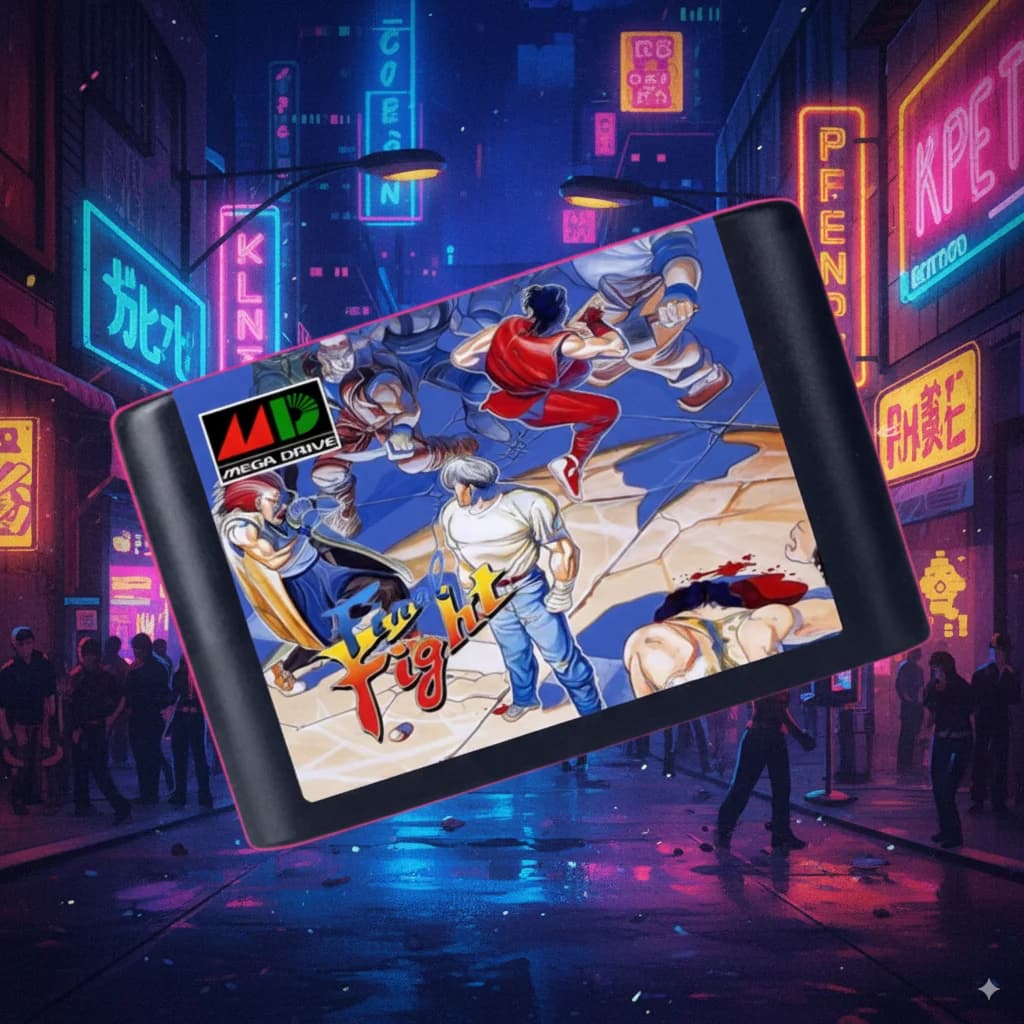 Mega Drive Final Fight Ultimate Demo Arcade Verion Scheda di gioco da 16 bit, gioco MD Classic, con versione USA Ultimate. Scelta