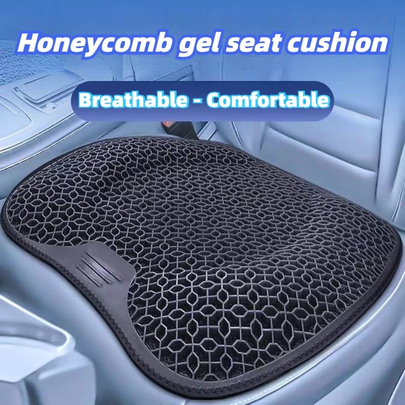 1PC Honeycomb Gel Seat Cushion Breathable Ergonomic Chair Pad for Car Office Home, Washable Lightweight Support