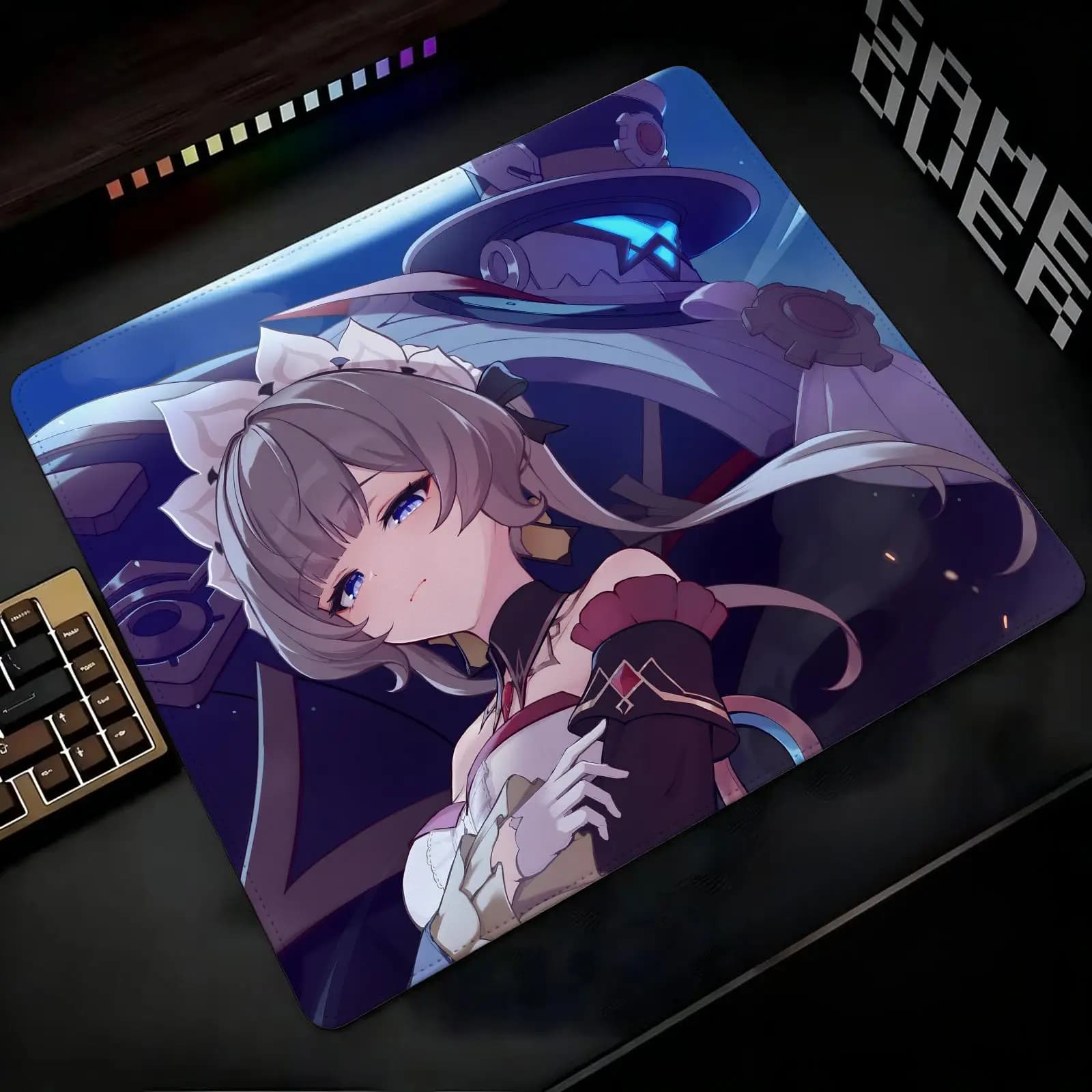 Mouse Pad Regular gaming mouse pad Office mouse pad Laptop desk mat Stitched edge S/M/L size mouse pad Genshin Impact Sandrone