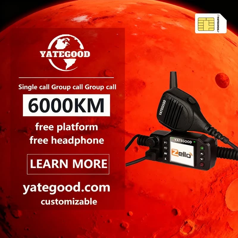 YATEGOOD G8900 GPS 5000KM zello walkie talkie a lungo raggio ptt globale 4G poc radio100 km