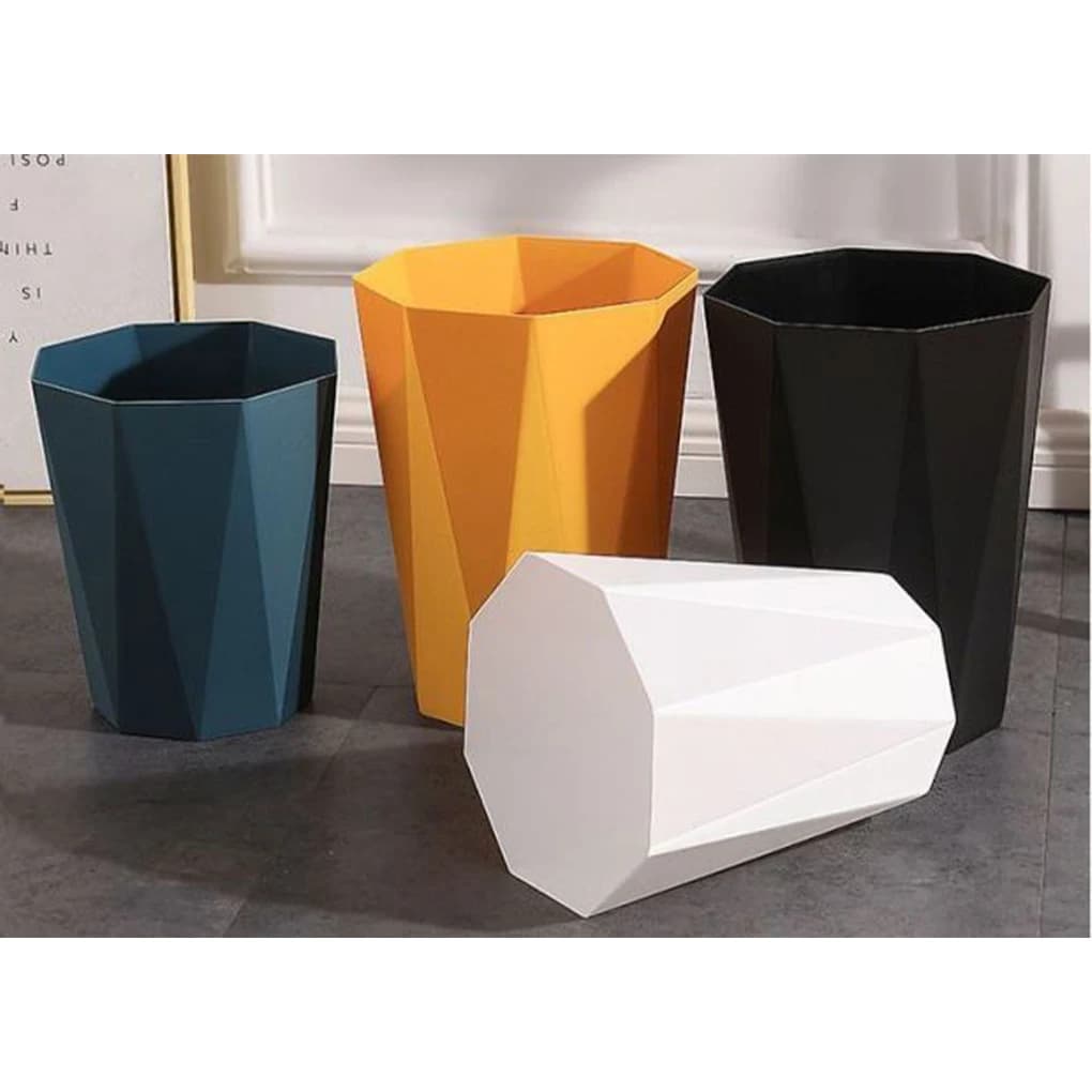 Office And Home Waste Bin - 6L Capacity Easy Access Kitchen Antislid Bottom Kitchen Bedroom