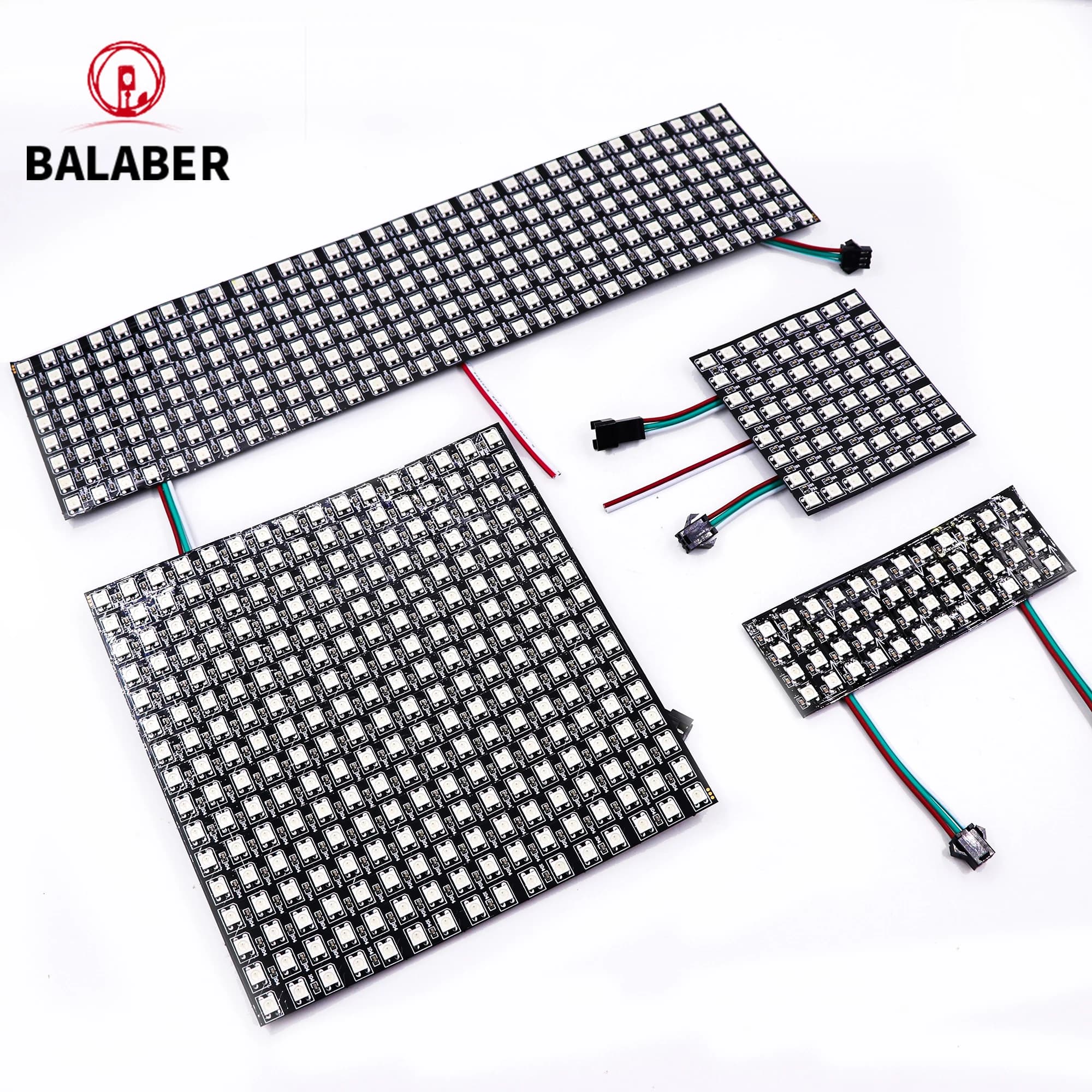 WS2812B SMD5050 Pannello RGB LED Direccionar Individualmente Luz Flessibile Digitale 8x8 8x32 Modulo de Pixel Pantalla Matriz DC12V