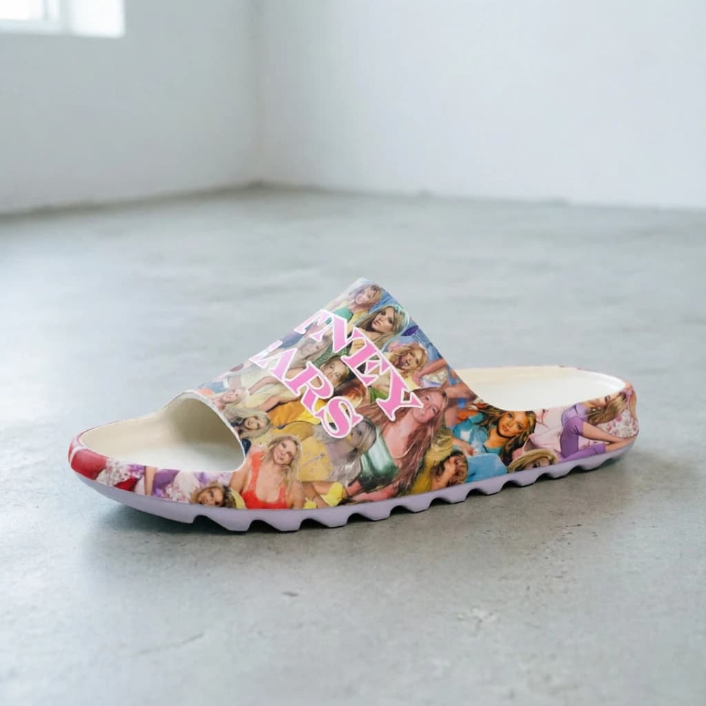 Ciabatte con Stampa Britney Spears, Sandali Estivi da Spiaggia, Suola Morbida Antiscivolo, Unisex, Casual, per Interni ed Esterni, Regalo per Fan della Pop Star