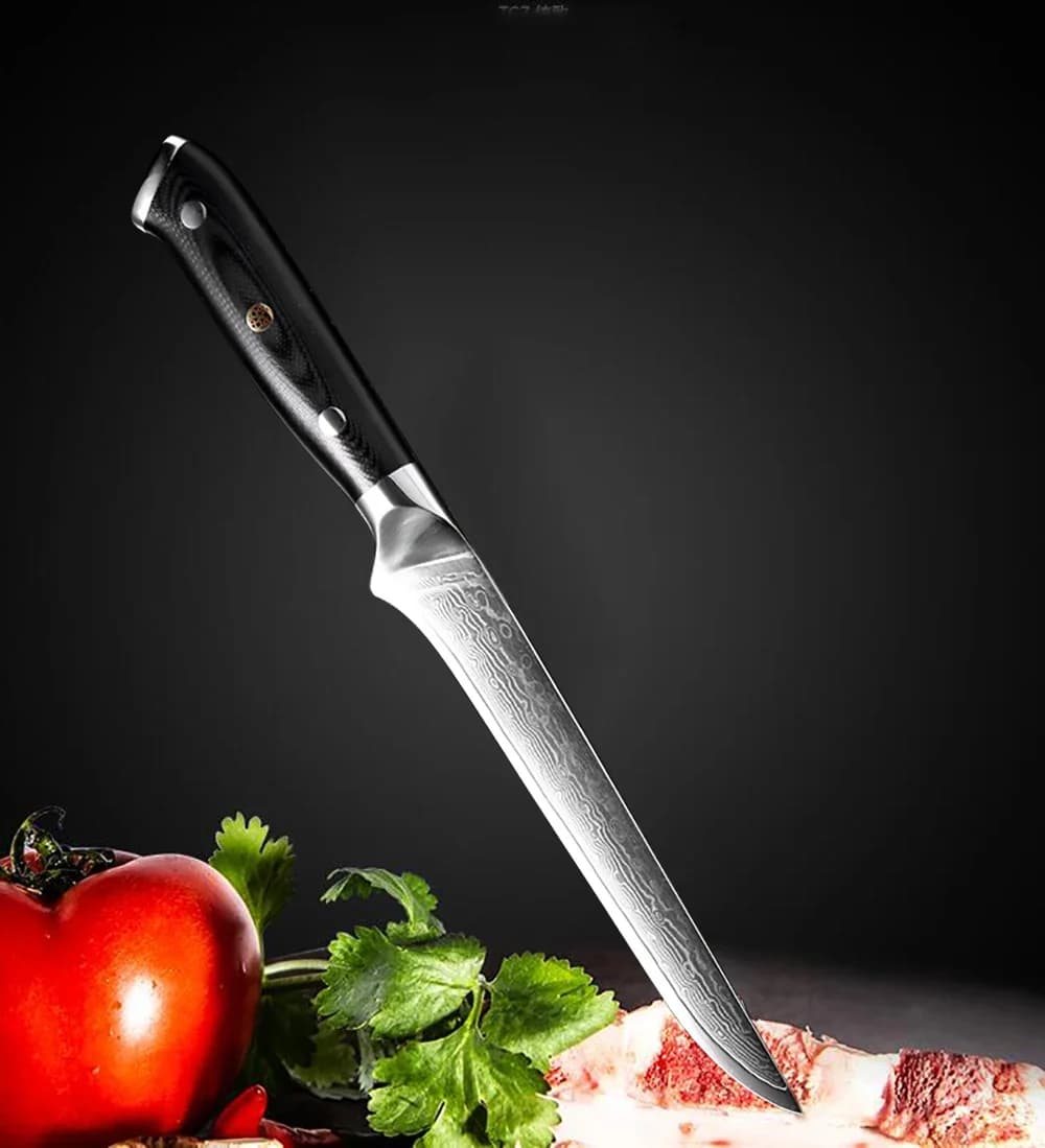XITUO 6 inch Boning Knife Japan vg10 Damascus Steel Kitchen Chef Knife Sharp Cleaver Cutting Knife Cut Fruit Chef Cooking Knives