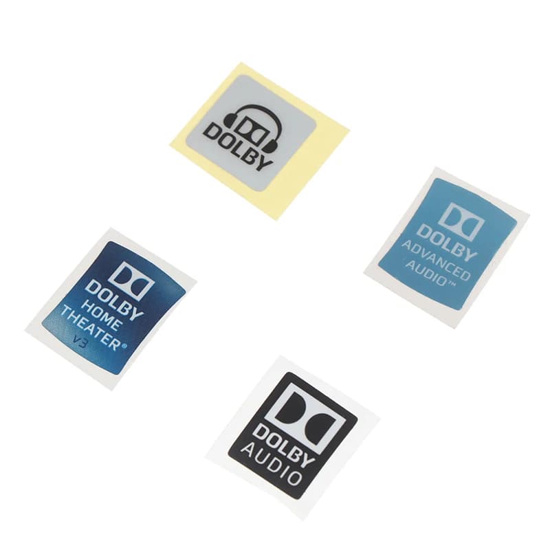 【Dolby Surround Sound Labels Laptop Stickers Desktop Decor DIY Stickers】