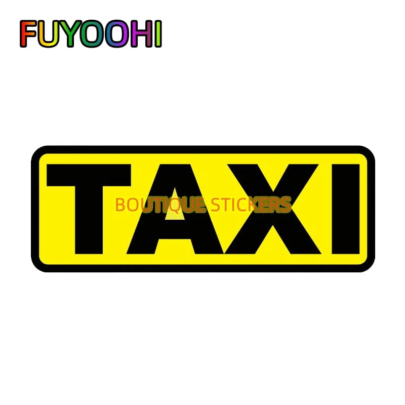 FUYOOHI Car Stickers high quality Car Stickers with writing TAXI Car Accessories Waterproof Car Stickers with Solar Protection