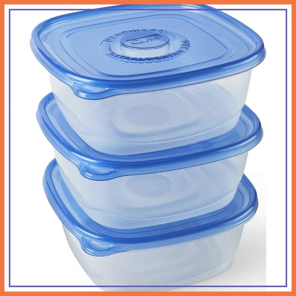 Contenitori Grandi per Alimenti - 104 oz, Set da 3 - Ermetici e Senza BPA