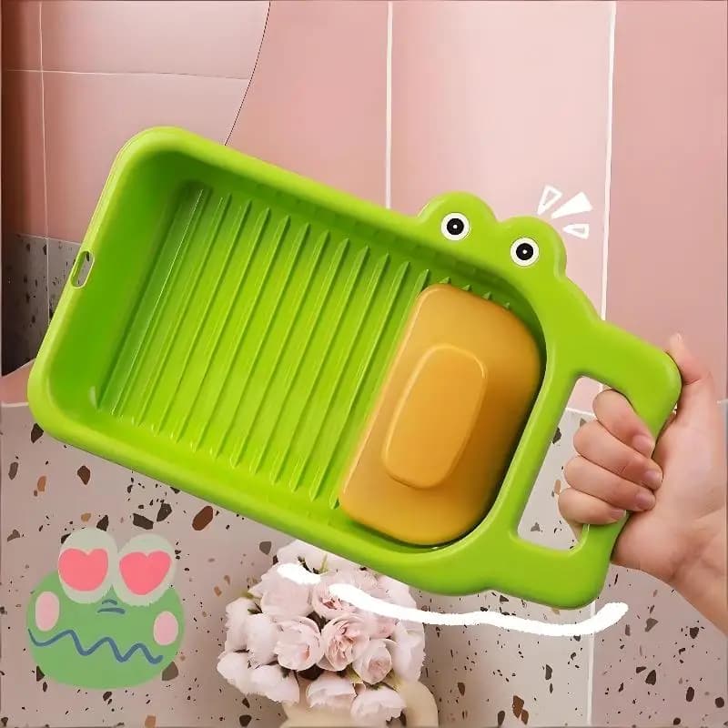 Household Cartoon Crocodile Washboard Non Slip Multifunctional Hand Wash Board for Dorm Underwear