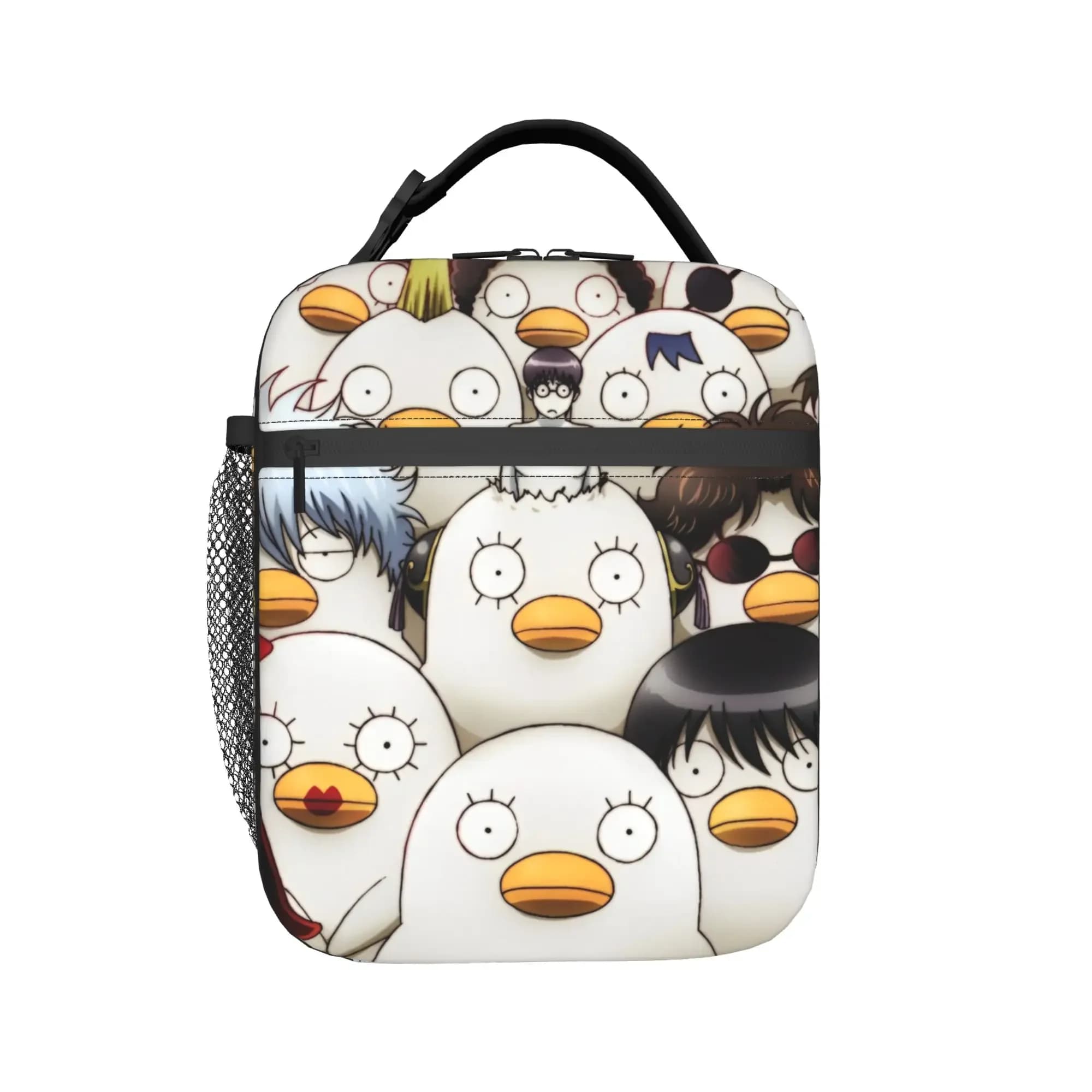 Gintama Insulated Lunch Bag Cooler Bag Reusable,Meal Container Science Fiction Comedy Portable Tote Lunch Box Food Handbags