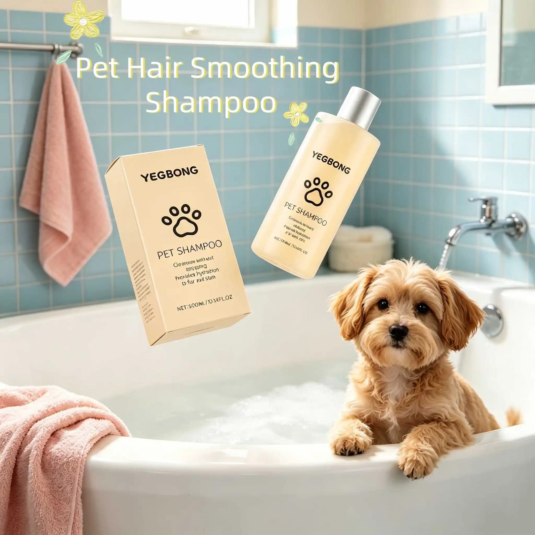 Pet Shampoo For Cat Dog Lasting Freshing Reduce Hair Loss Soothing Skin Odor Removal Gentle Ingredients Pets Hair Smooth Shampoo