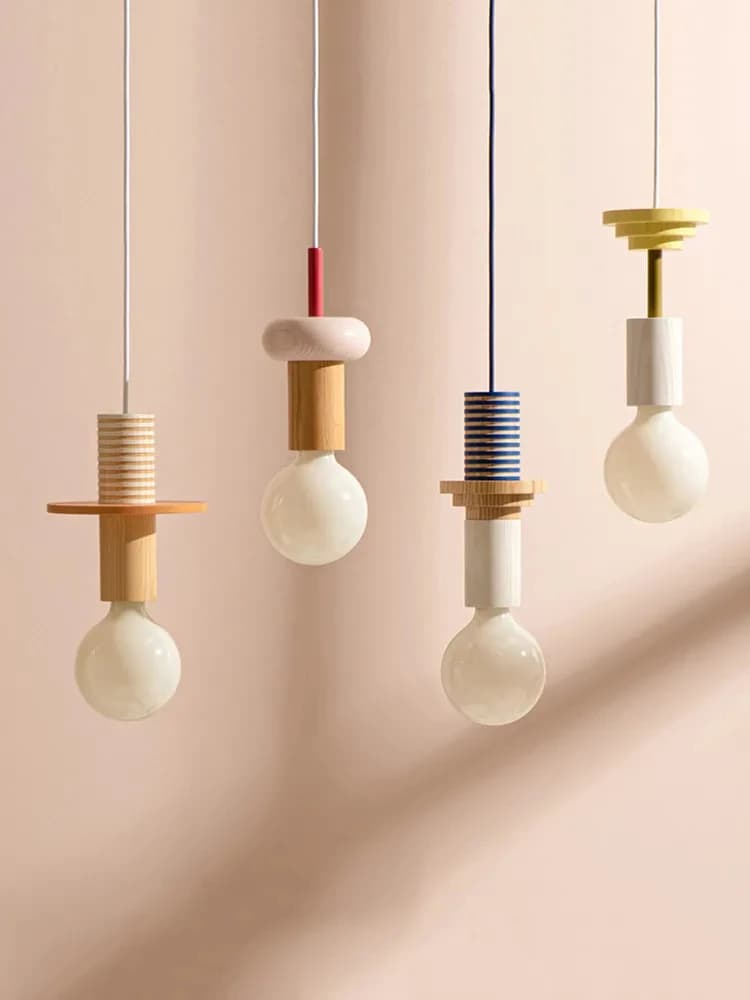 Lampada nordica lampade a sospensione a LED in legno cucina decorazioni per la casa Hanglamp ristorante lampadario a soffitto apparecchio per camera da letto
