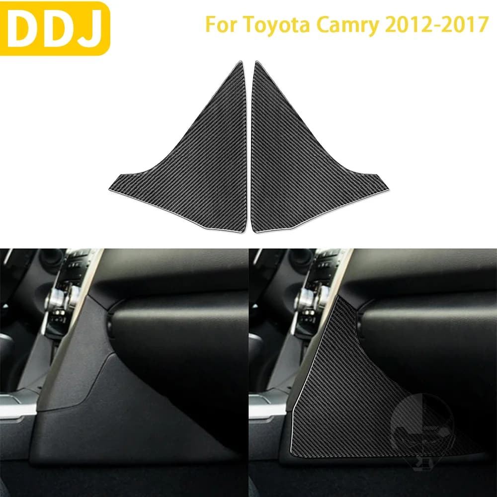Accessori Auto per Toyota Camry 2012-2017 Edizione Asiatica, Adesivi in Fibra di Carbonio per Finiture Laterali della Console Centrale