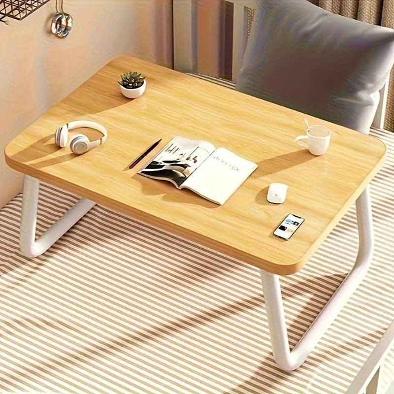 Scrivania pieghevole multifunzionale per letto e divano, tavolo da studio portatile e per laptop con gambe stabilizzatrici, postazione di lavoro versatile
