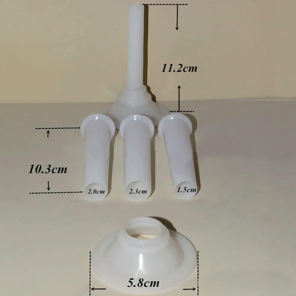 4pc/Set Meat Nozzles for Grinder Sandwich Ham Maker Meat Filling Tools Funnel Sausage Casing Fillers Sausage Grinder Poultry Set