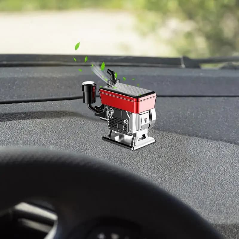 Diffusori di olio per auto purificatore d'aria per auto rotante ad energia solare motore per trattore simulato diffusore di profumo per auto aromaterapia per auto
