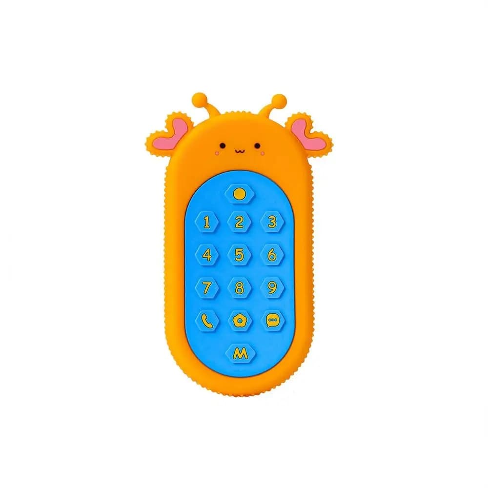 Massaggiagengive in Silicone per Neonati, Giocattolo Sensoriale Educativo Lavabile a Forma di Telecomando, Massaggiagengive per Roditori