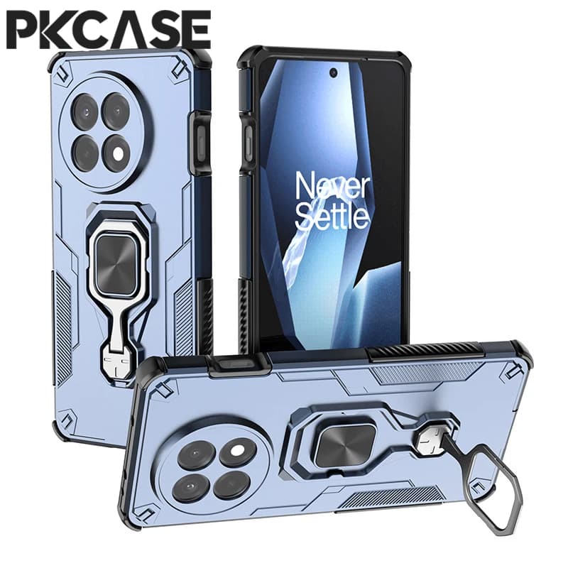 Custodia per telefono PKCASE antiurto con anello di supporto per OnePlus 15R 15T 15 13R 13T 13S 13, cover con supporto per OnePlus Ace 6 6T 5 Pro Ultra