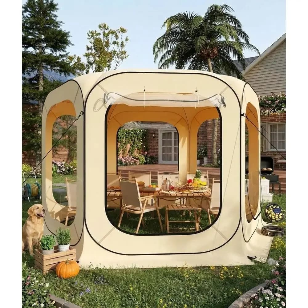 Clear Bubble Tent for Outdoors: Portable Sun Shelter Ideal for Camping, Patio, and Backyard Use