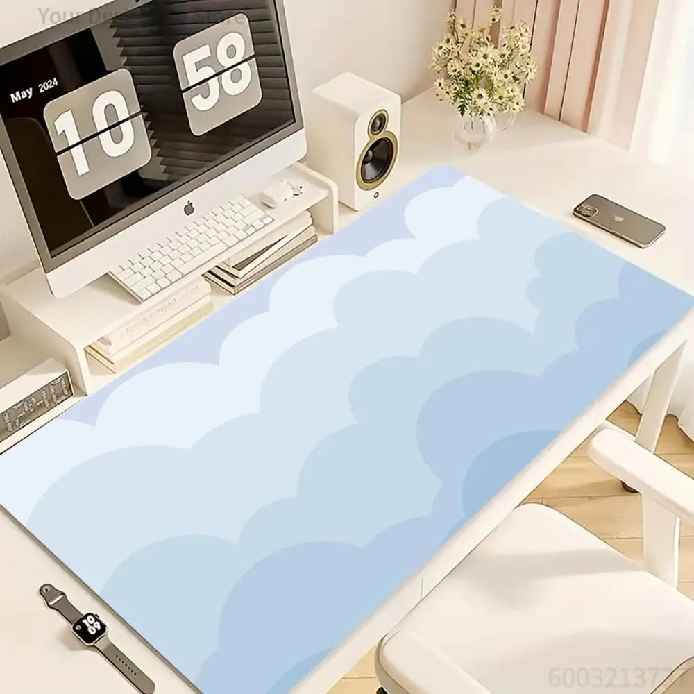 Anime Clouds Mouse Pad / Computer Accessories Office Game Table Mats Rubber Anti-slip Gaming Keyboard Mousepads . Desk Pads