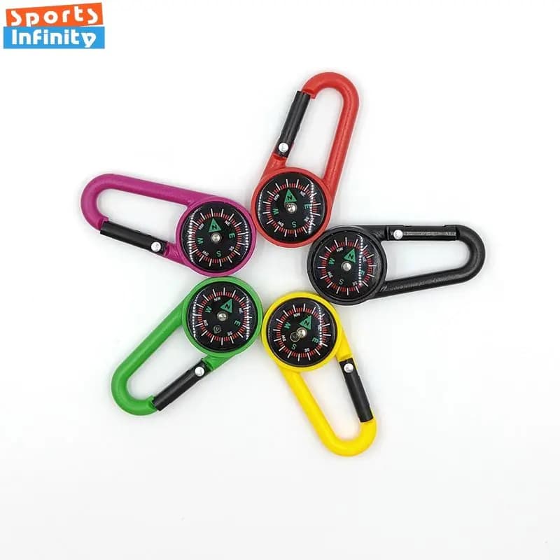 1pc bussola in ABS zaino multifunzionale fibbia escursionismo accessori da campeggio bussola all'aperto bussola con fibbia per alpinismo