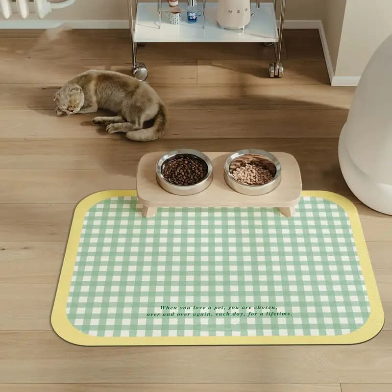 Pet Ins Fresh Pet Diatom fango pasto Mat gatto mangiare stuoie cane gatto universale antiscivolo assorbimento d'acqua a prova di perdite tappetini gatti