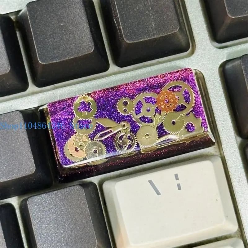 652F Unique Handmade Resin Keycap for Mechanical Keyboards Long-Last Decors