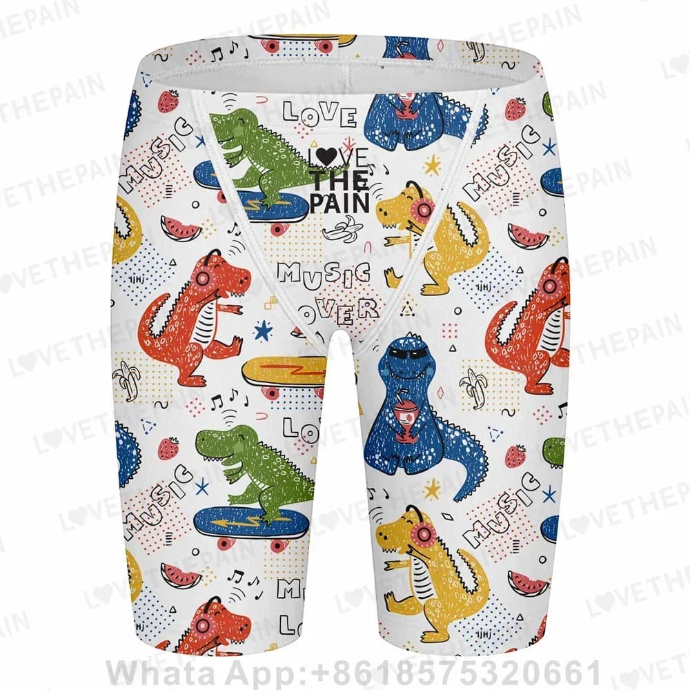 2026 Men's Swim Jammer Swimsuit Shorts Swimming Trunk Swimwear Beach Swim Surfing Sport Pants Briefs Summer Elastic Boxer Shorts