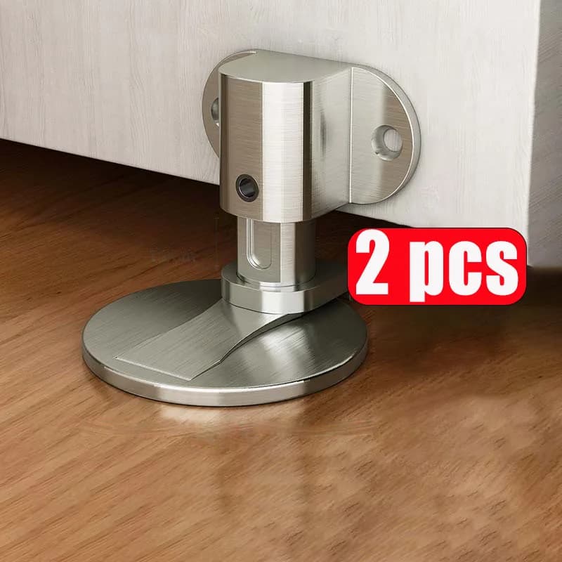 Fermaporta regolabile in acciaio inossidabile Fermaporta anti-collisione magnetico forte senza punzonatura Fermaporta invisibile per pavimento del bagno
