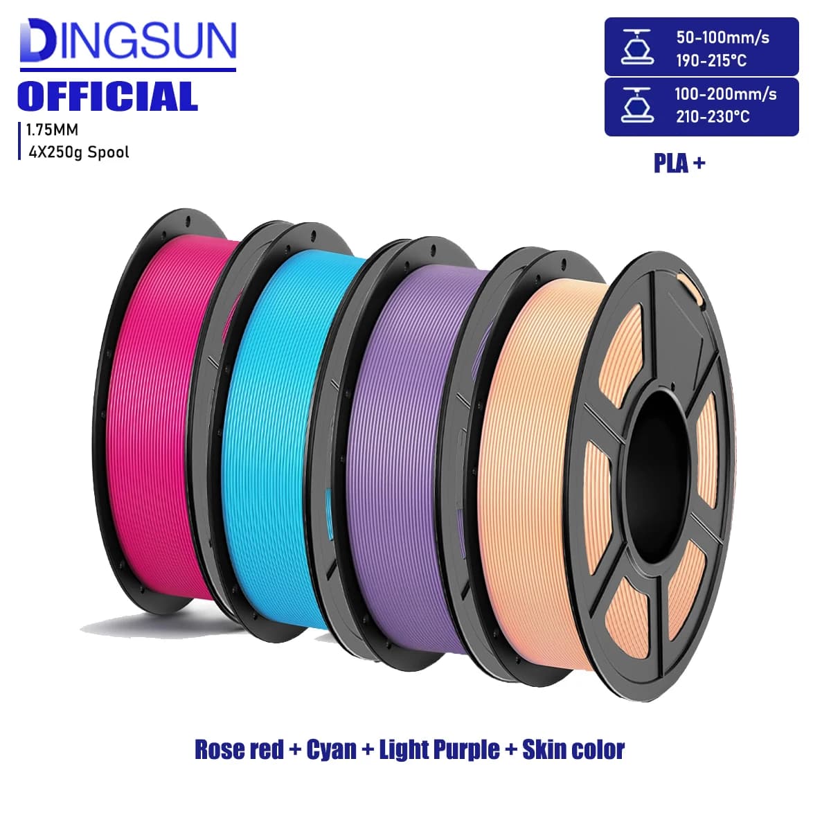 Filament for 3D PLA printer, PLA filament for 3D printing dimensional accuracy 1.75 mm +/- 0.02 mm