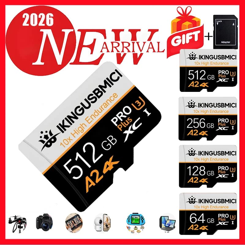Extreme SD Cards Micro TF SD Card TF Cards Memory Card 32GB 64GB 128GB U3 Fast Transfer Fast Transfer Full HD for Drone PC