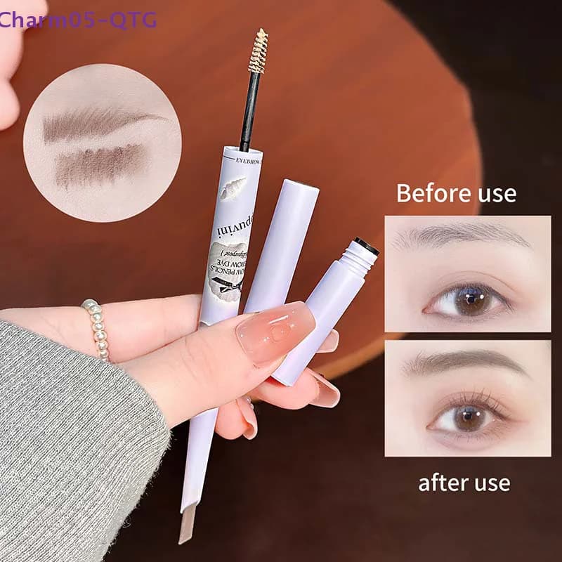 NEW 1Pc Cappuvini 3D Eyebrow Coloring Cream - Grey/Marrone Silk For Eyebrow Waterproof Double Head Long-Term Mascara Enhancer