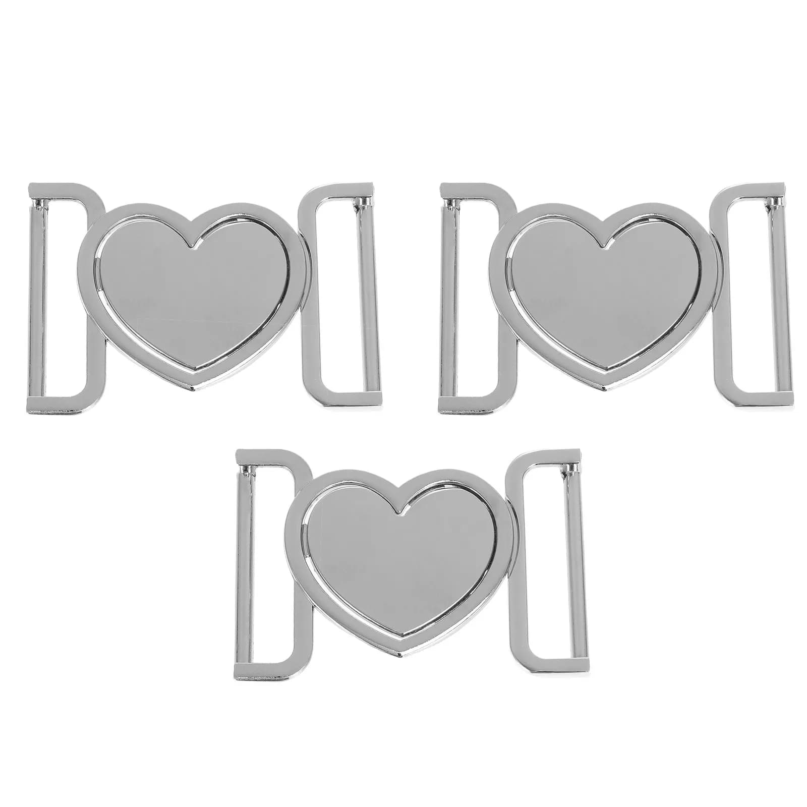 3 Pezzi Fibbie Decorative in Lega di Zinco per Cinture, Connettori Multifunzionali per Cappotti, Giubbotti e Giacche a Vento